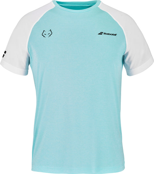 Babolat Rundhals-T-Shirt Juan Lebron (Engelsblau/Weiß)