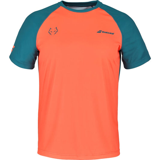 Babolat Crew Neck Tee Juan Lebron (Orange/Dark Blue)