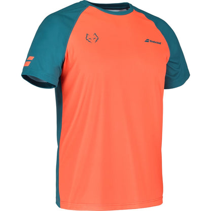 Babolat Crew Neck Tee Juan Lebron (Orange/Dark Blue)