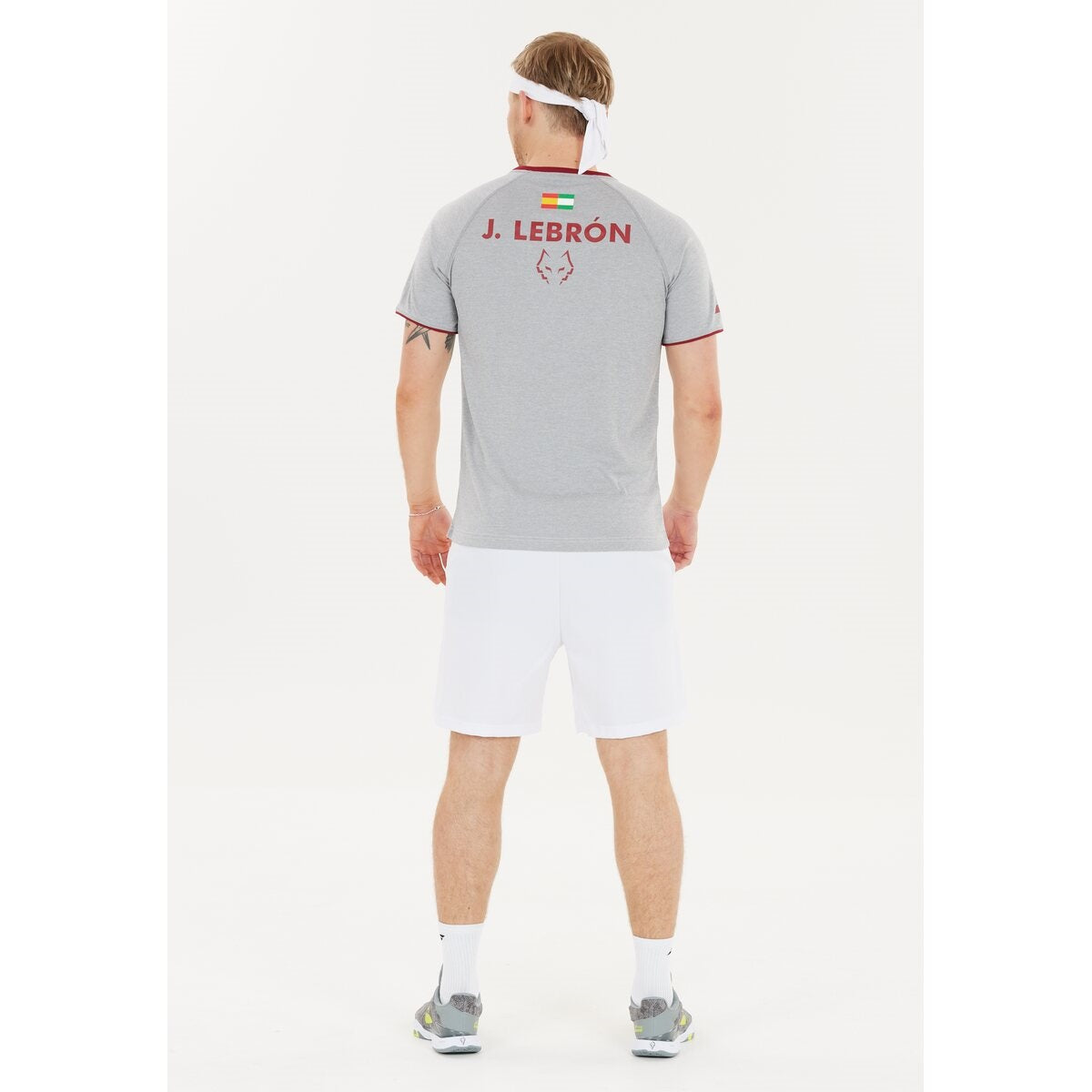 Babolat Crew Neck Tee Juan Lebron (White/White)