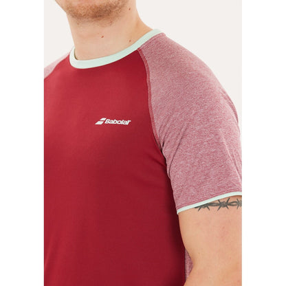 Babolat Crew Neck Tee Juan Lebron (Red Dahlia)