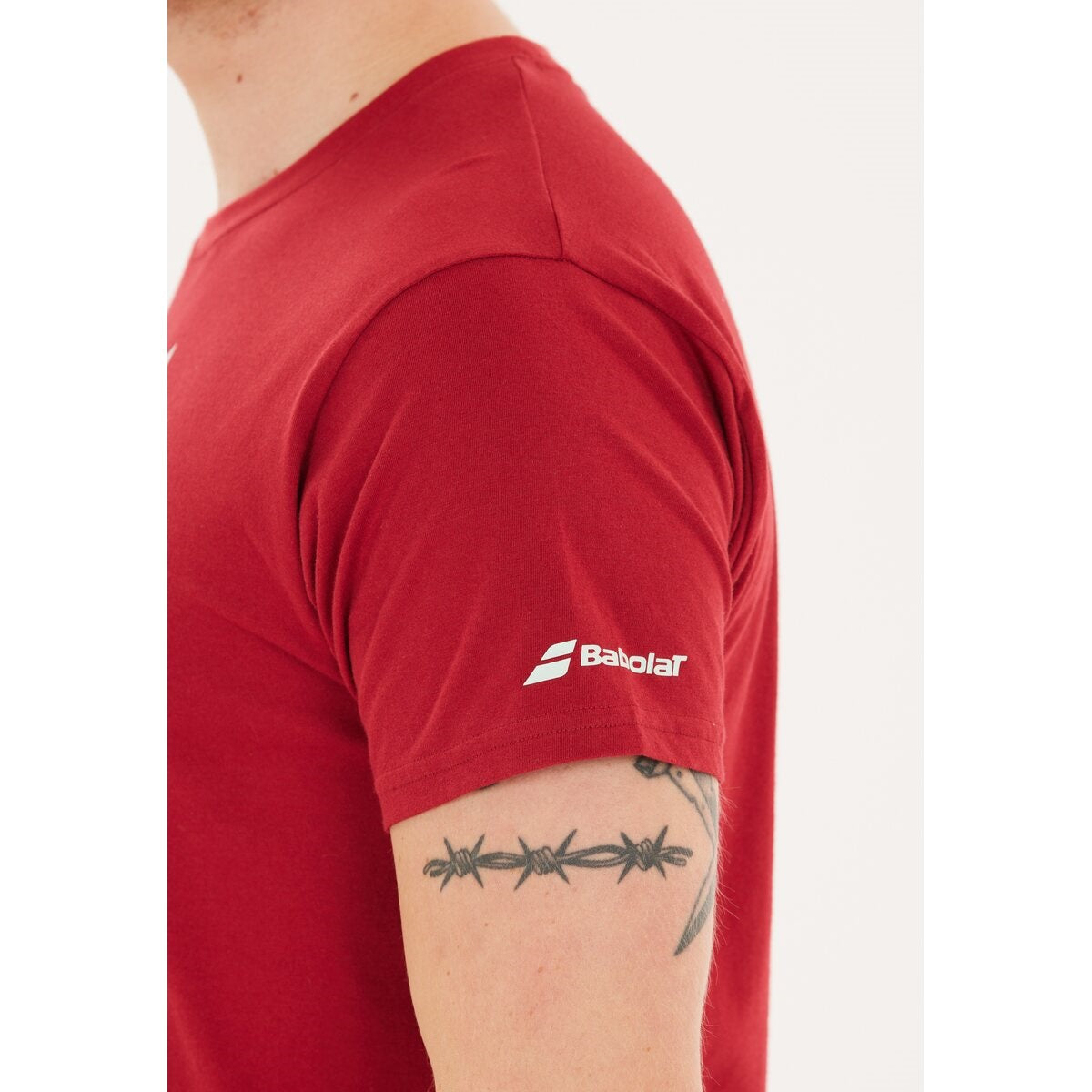 Babolat Cotton Tee Juan Lebron (Red Dahlia)