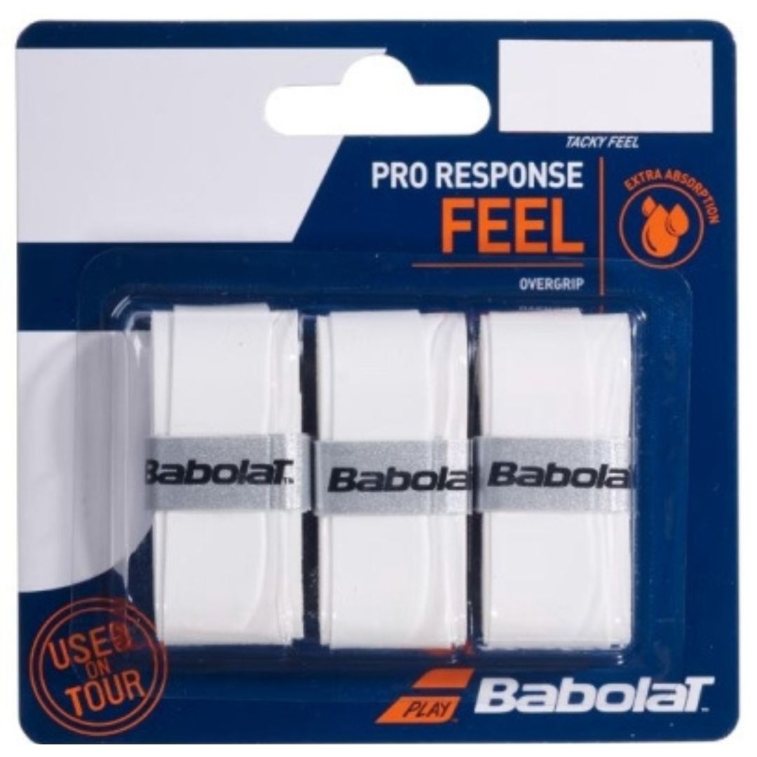 Babolat Pro Response Overgrip (White, 3-Pack) padellife