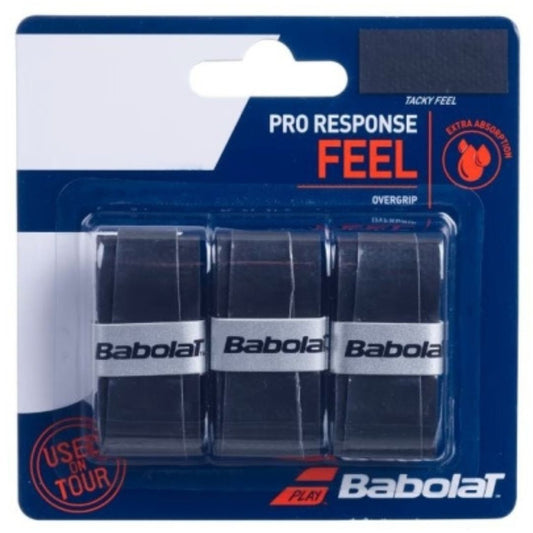 Babolat Pro Response Overgrip (Black, 3-Pack) padellife