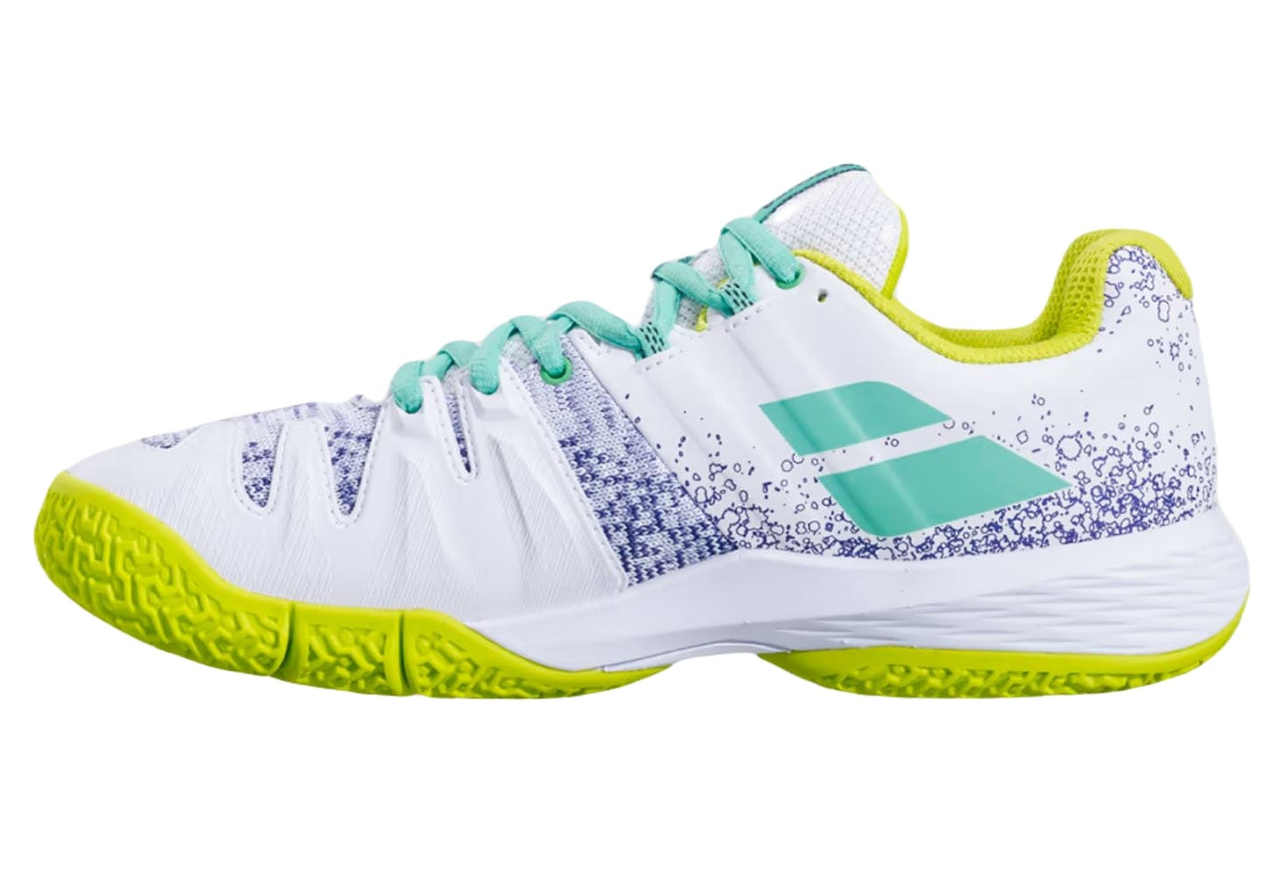 Babolat Sensa Damen Padelschuhe (Weiß/Spring Bud)