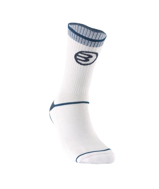 Bullpadel Technical Socks (1-Pack, White/Blue) - Mypadellife.com