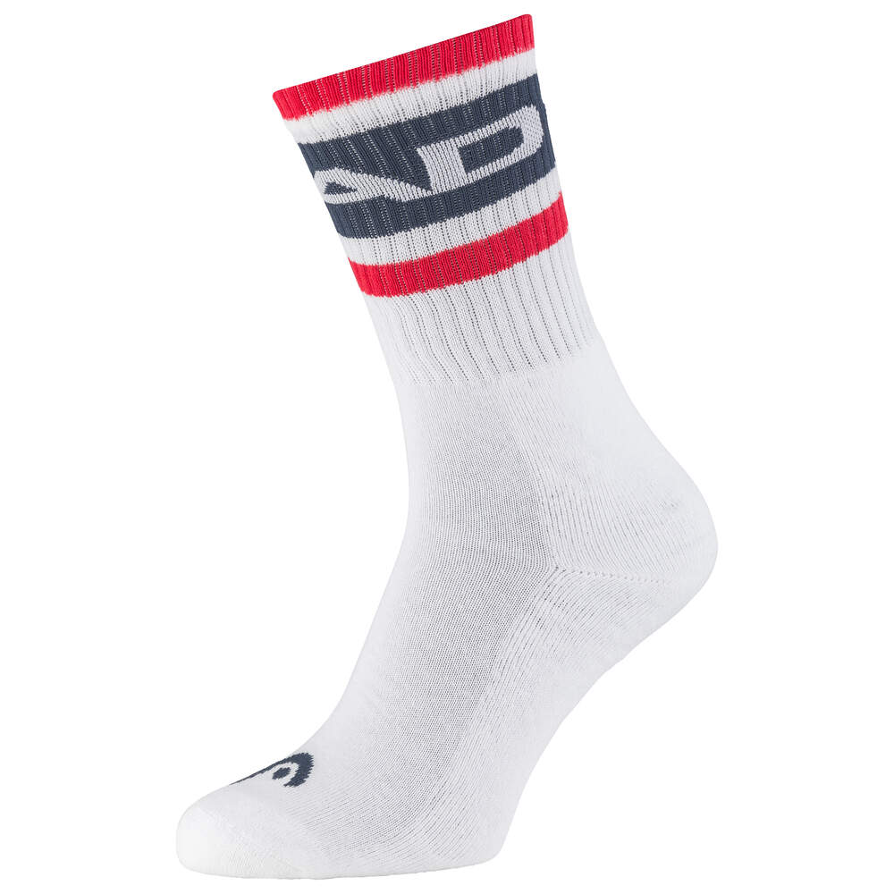 Head Crew Socks (1Pack, Navy/Red) —