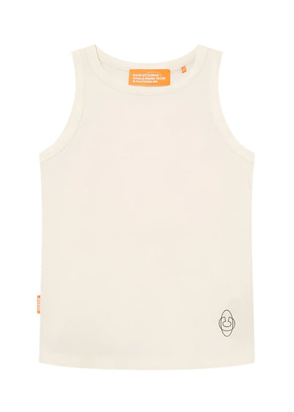 Cuera Active Rib Tank Top (Off White)