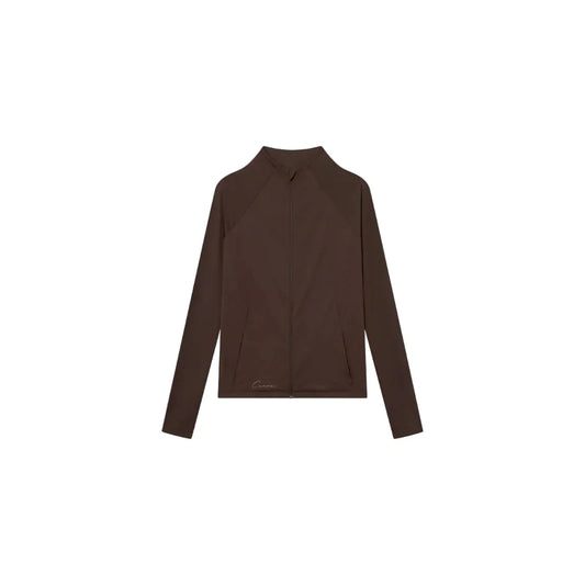 Cuera Active Zip Cardigan (Dark Brown)