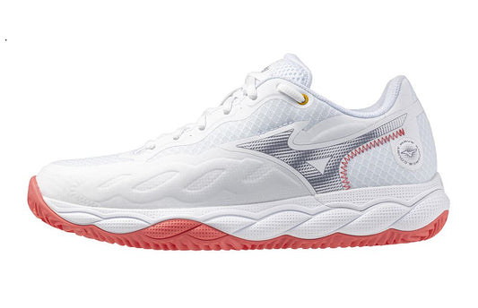 Mizuno Wave Enforce Court CC (W) (White/Blue Granite/Calypso Core)