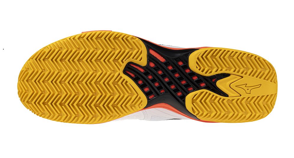 Mizuno Wave Exceed Tour 6 CC (U) (White/Fiery Coral 2/Citrus