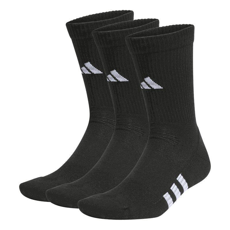 Adidas Performance Cush Crew Socks (3-Pack, Black)
