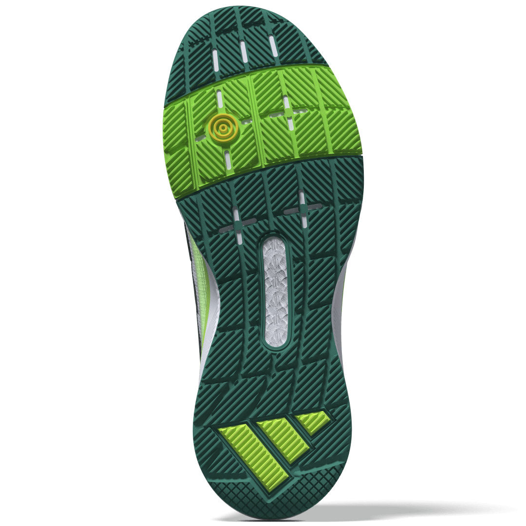 Adidas Crazyquick Boost Padel Shoes (Cloud White/Core Black/Lime Burst)