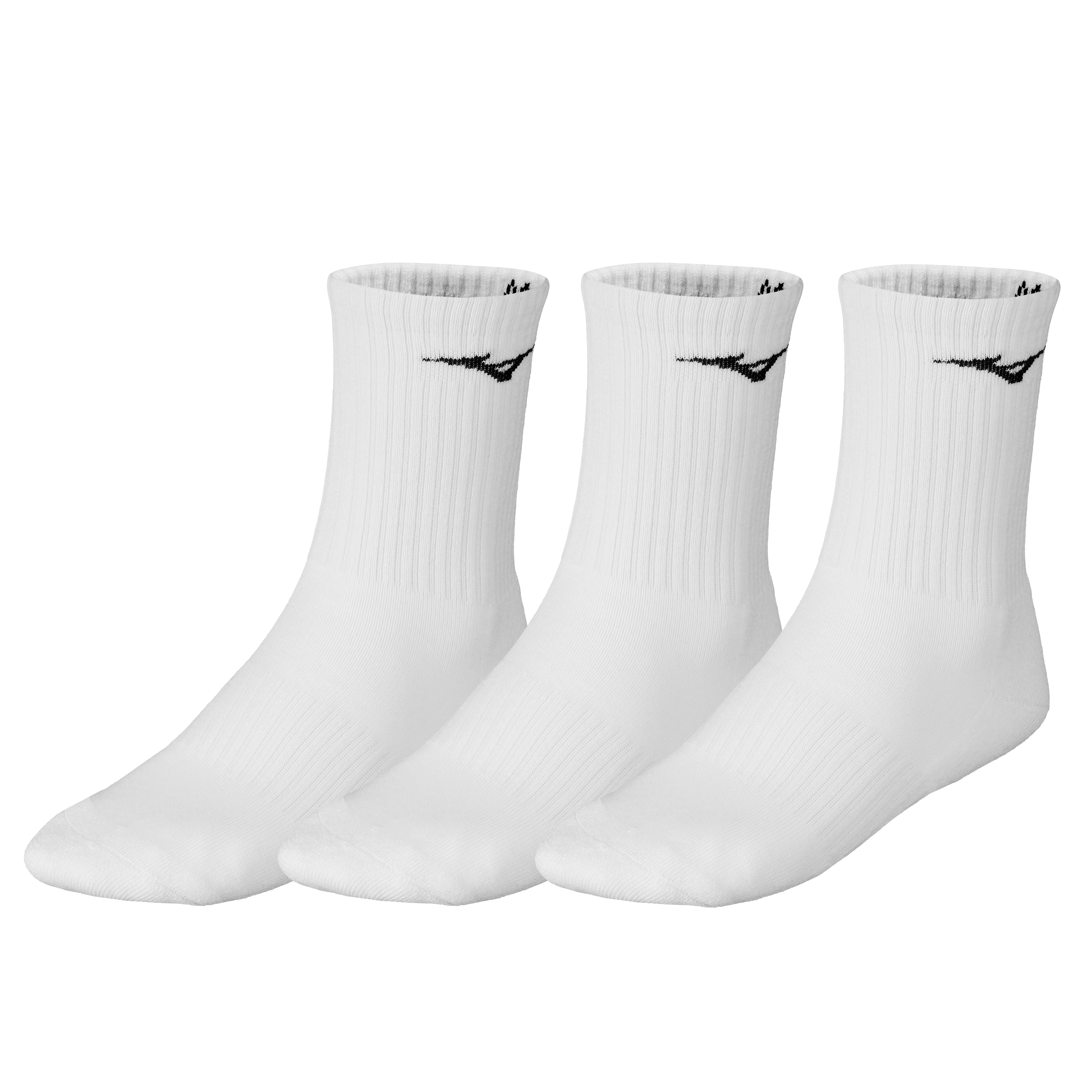 Mizuno Training Socks (3-Pack, White)