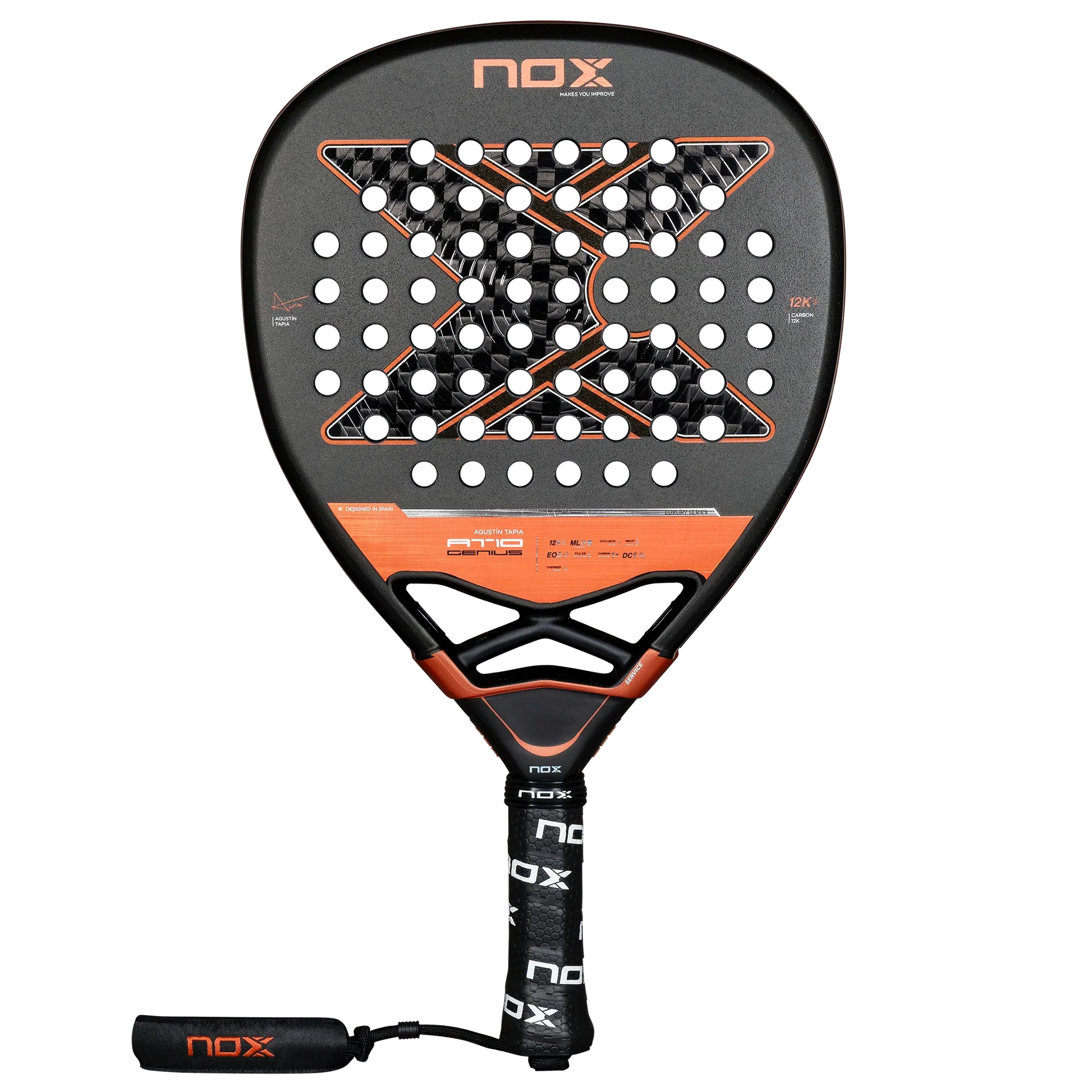 NOX AT10 Genius Attack 12K 2025 Padel bat - Padellife.dk