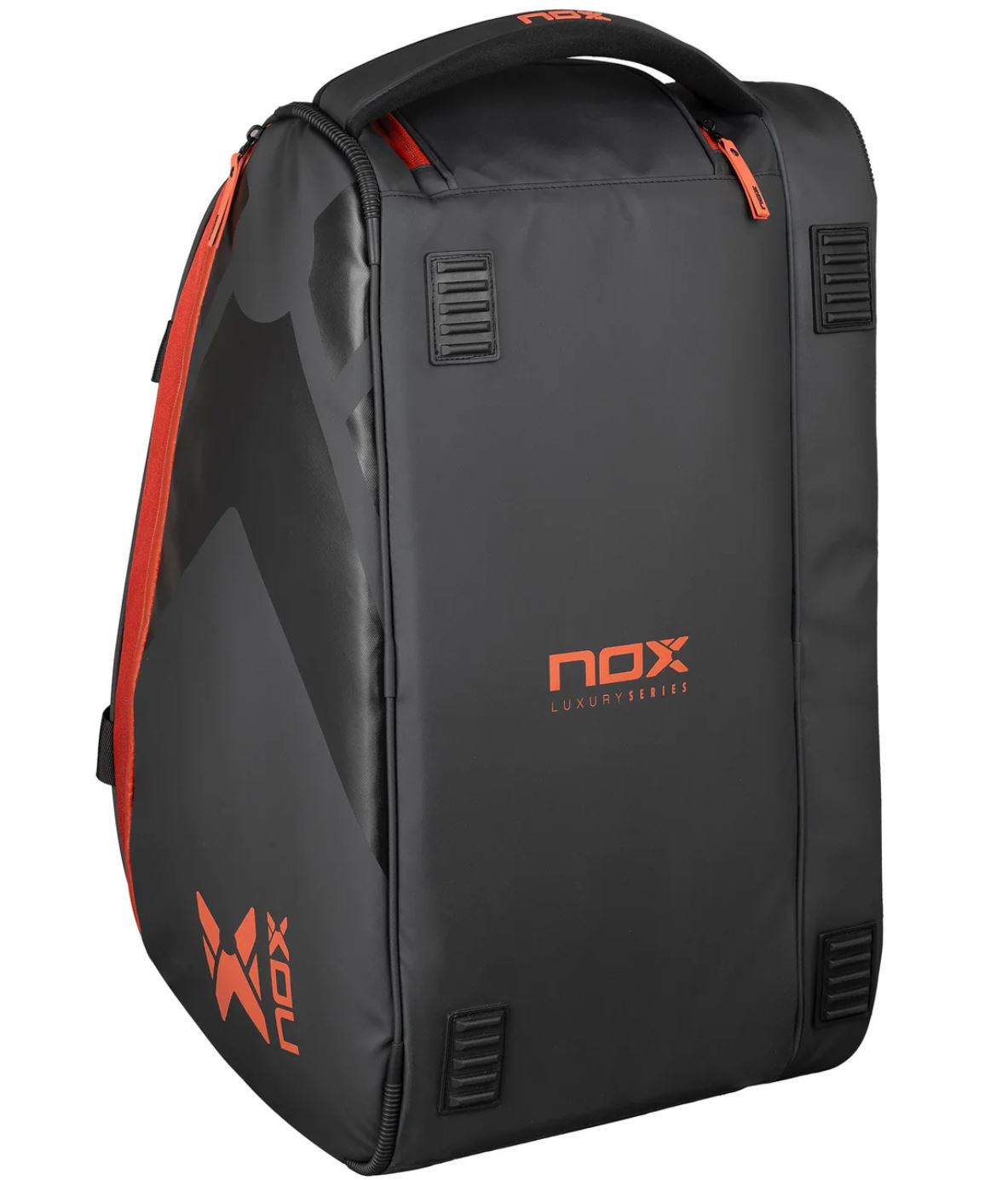 Nox Luxury Open Series Padel Bag (Black/Red) - Mypadellife.com