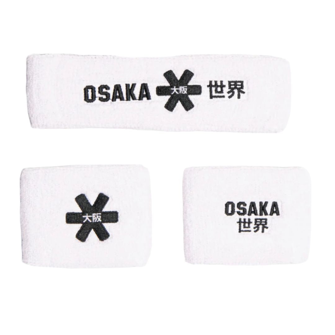 Osaka Sweatband Set (White) padellife