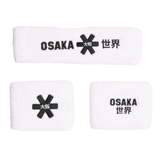 Osaka Sweatband Set (White) padellife