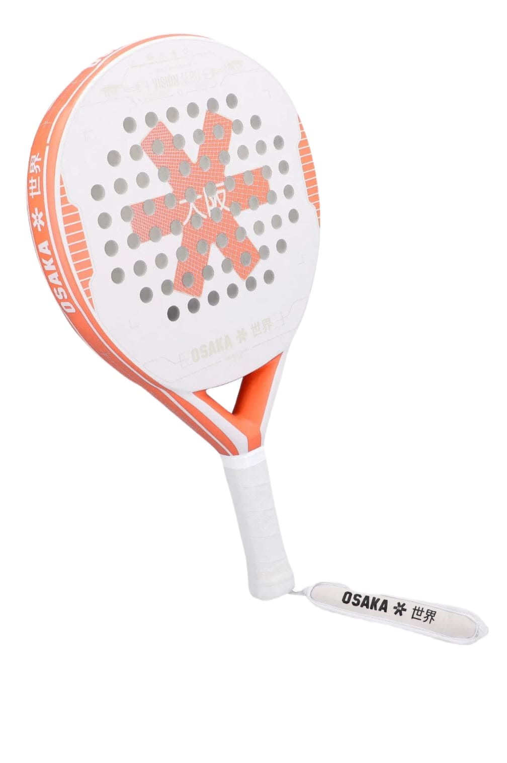 Osaka Vision Aero Control 2023 Padelschläger (Weiß/Pfirsich)