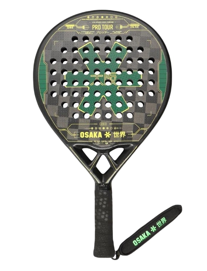 Padel Racket Touch Osaka Pro Tour Control Touch 2023 Padel Racket (Green/Yellow ...