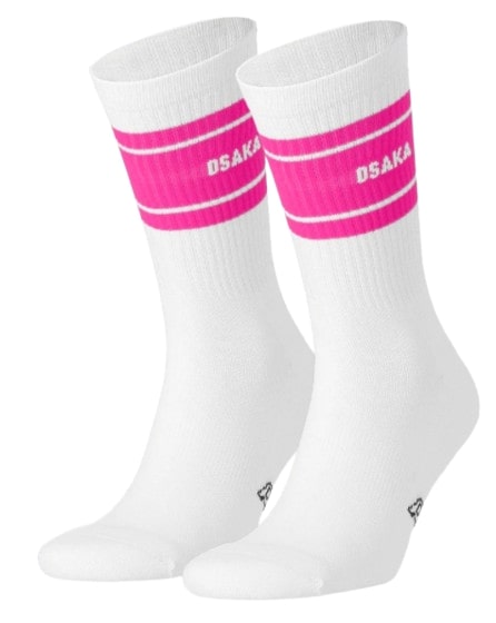 Osaka Socks 2-pack (White/Pink) - Mypadellife.com