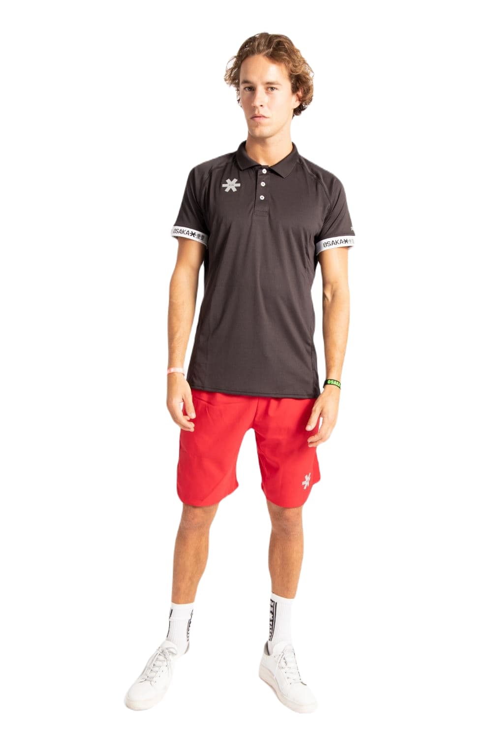 Osaka Men's Polo Jersey (Black) - Mypadellife.com