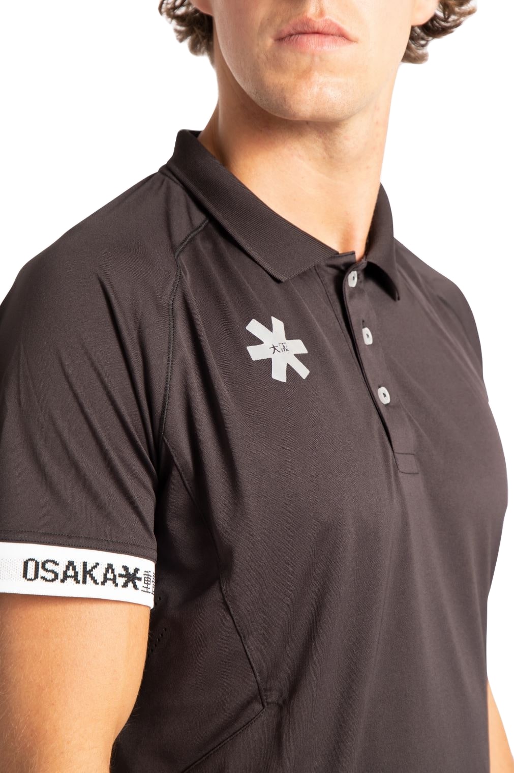 Osaka Men's Polo Jersey (Black) - Mypadellife.com