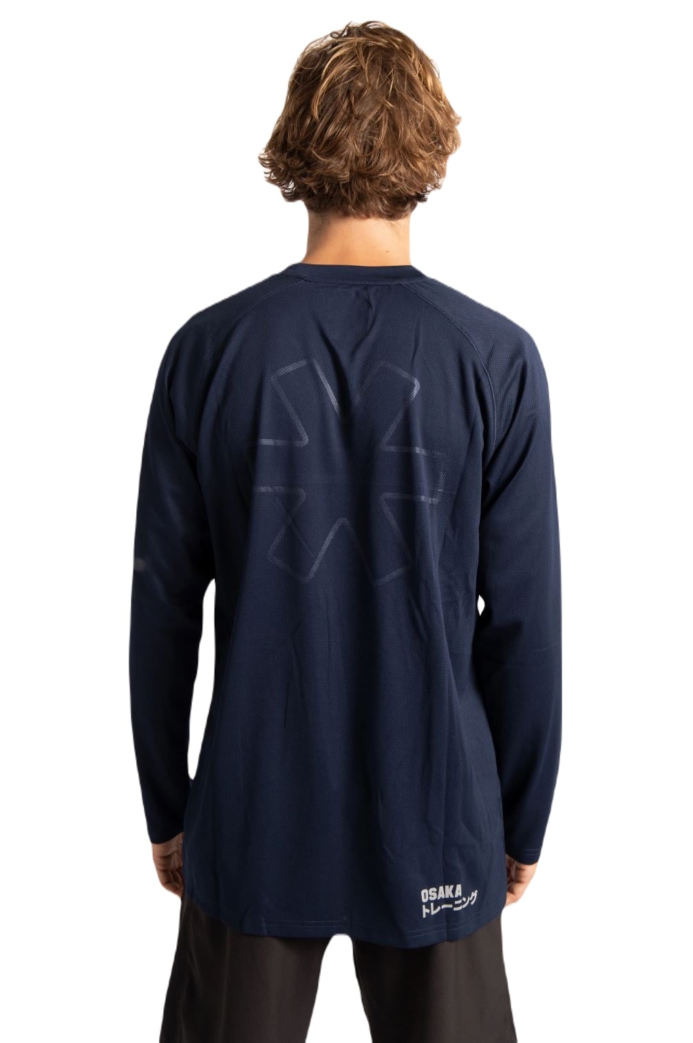 Osaka Men's Training Tee Long Sleeve (Navy) - Mypadellife.com