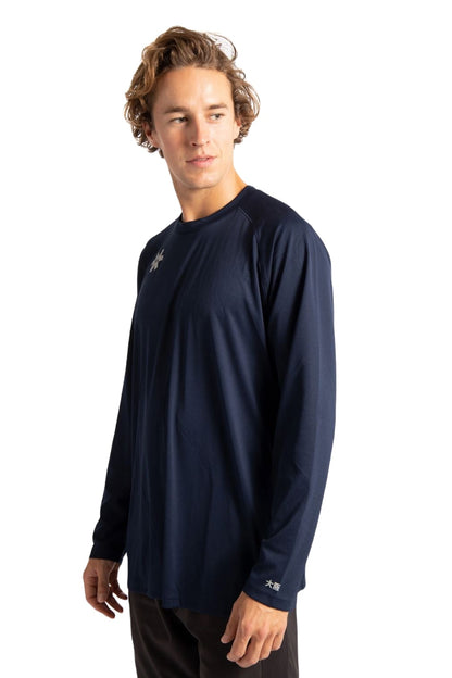 Osaka Men's Training Tee Long Sleeve (Navy) - Mypadellife.com