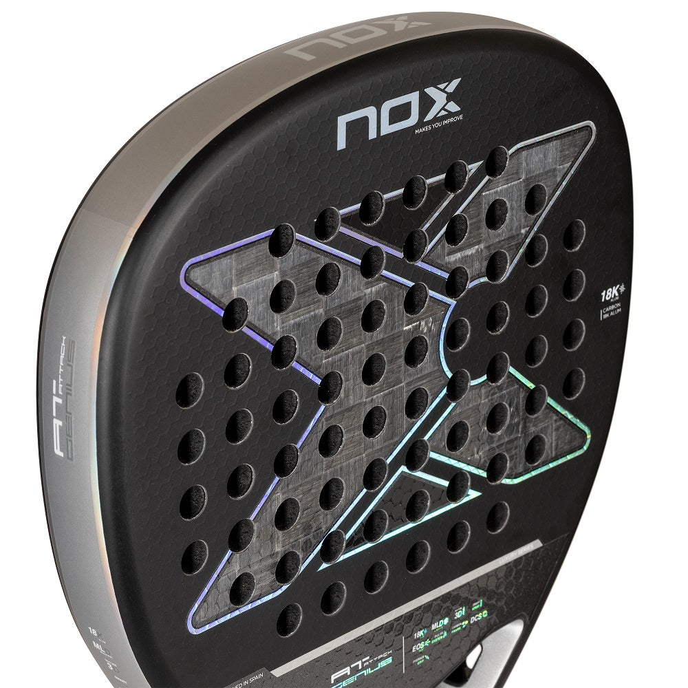 Nox AT Genius Attack 18K Luxury By Agustin Tapia 2024 Padelschläger