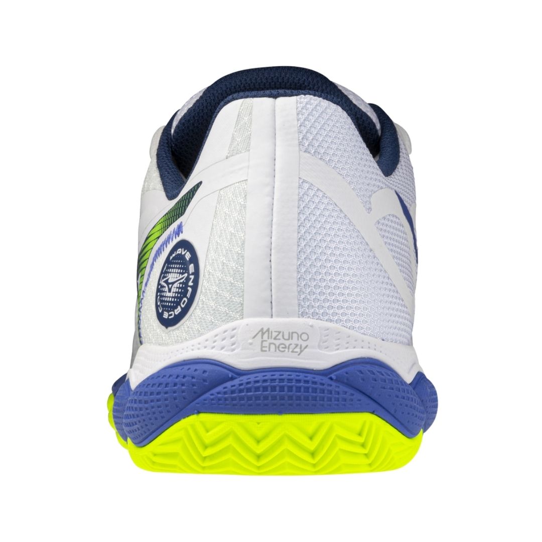 Mizuno Wave Enforce Court CC (U) (White/Dazzling Blue/Lightning Yellow)