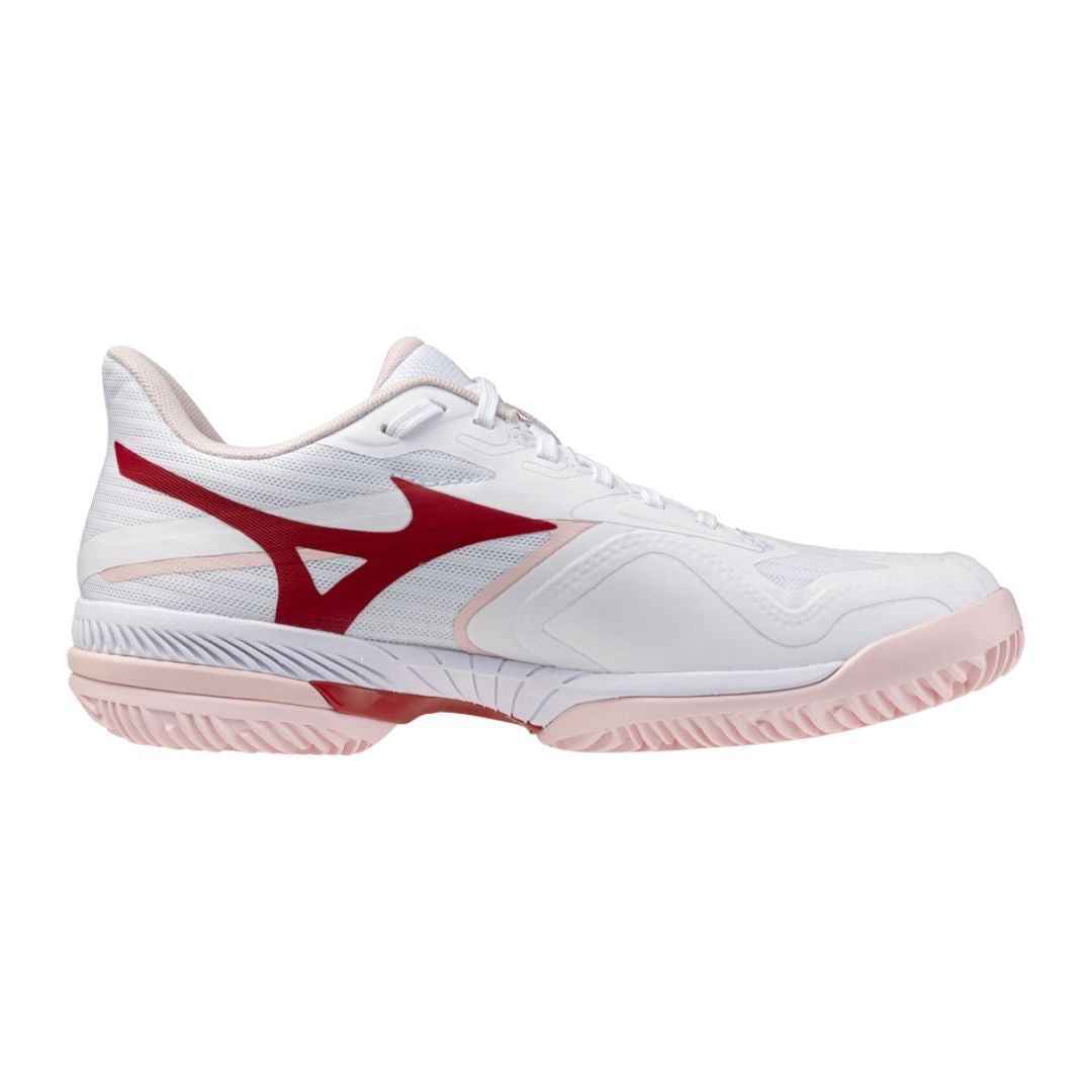 Mizuno Wave Exceed Court CC Women (White/Pinkesque/Barbados Cherry)