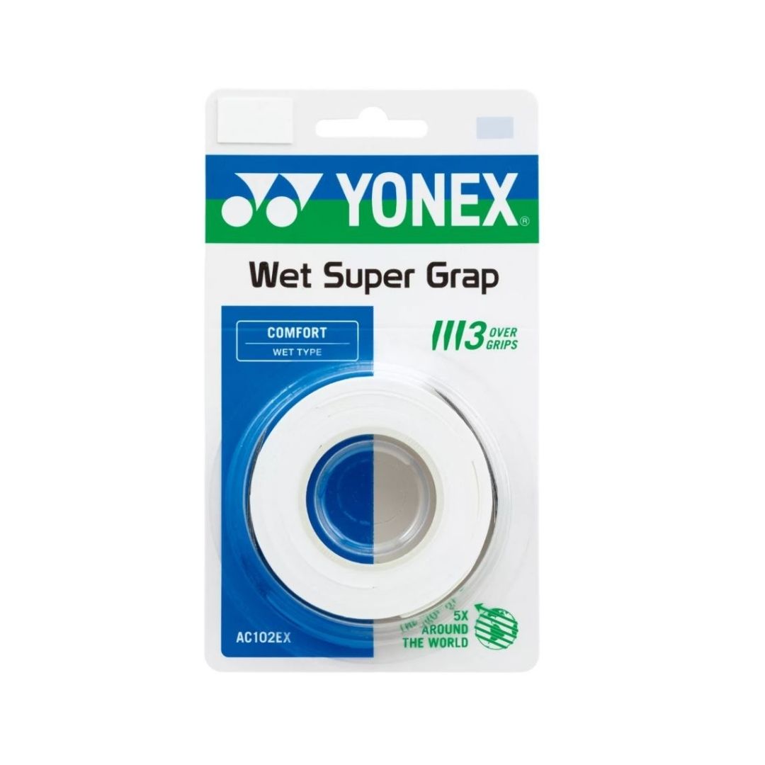 Yonex Wet Super Grap (3-pack, White)