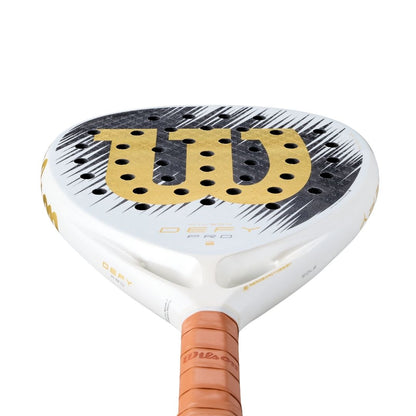 Wilson Defy Pro V1 SE Padel Racket White Black Gold