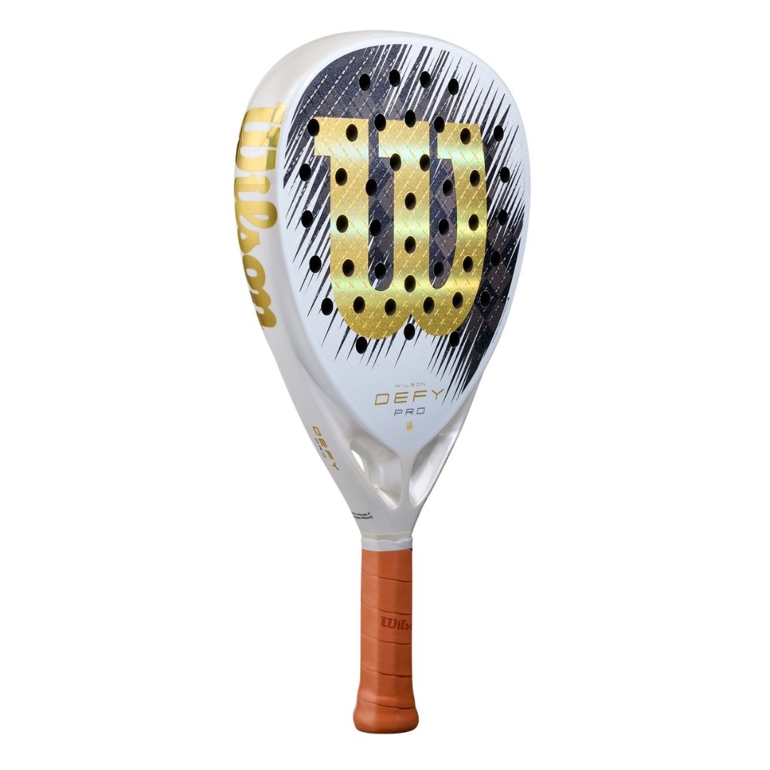 Wilson Defy Pro V1 SE Padel Racket White Black Gold