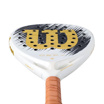 Wilson Defy V1 SE Padel Racket White Black Gold