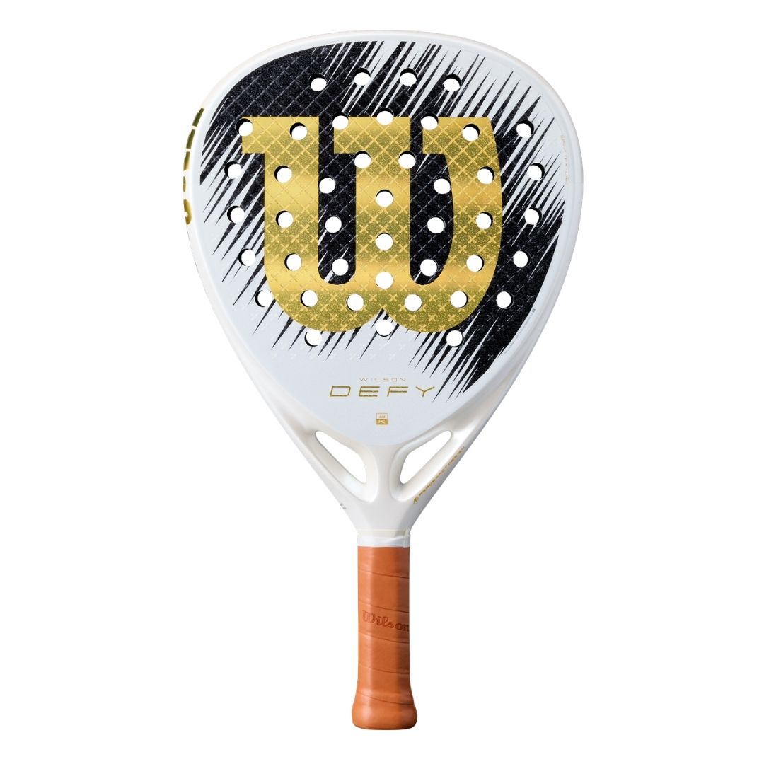 Wilson Defy V1 SE Padel Racket White Black Gold