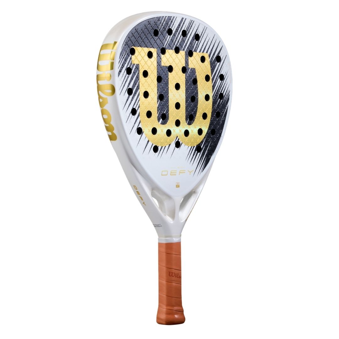 Wilson Defy V1 SE Padel Racket White Black Gold