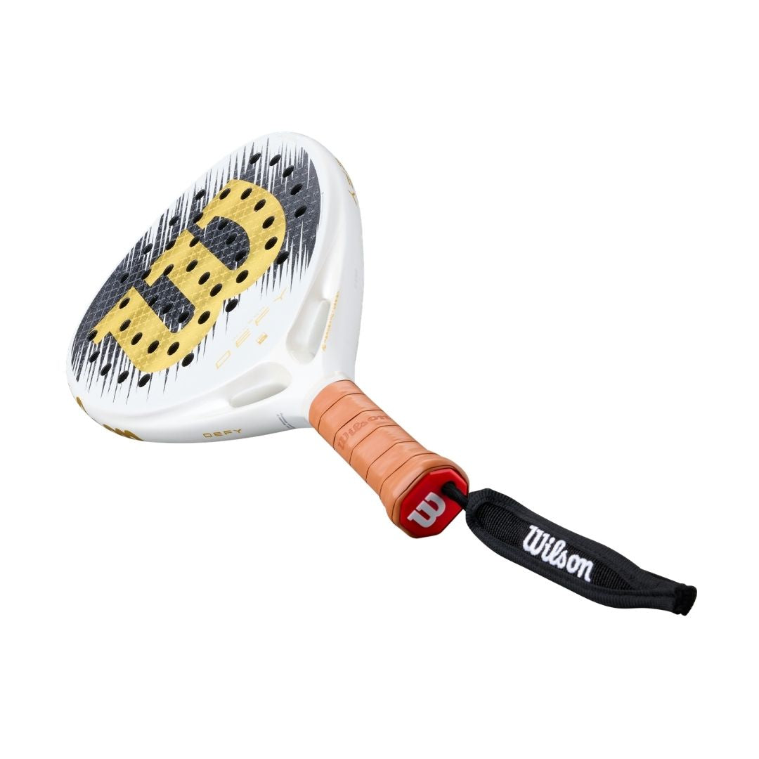 Wilson Defy V1 SE Padel Racket White Black Gold