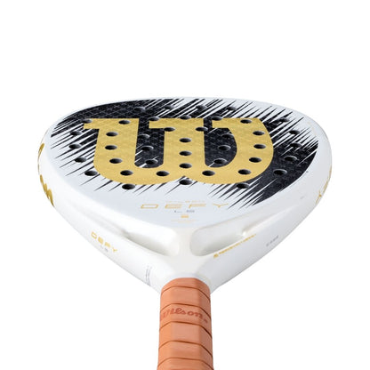 Wilson Defy LS V1 SE Padel Racket White Black Gold