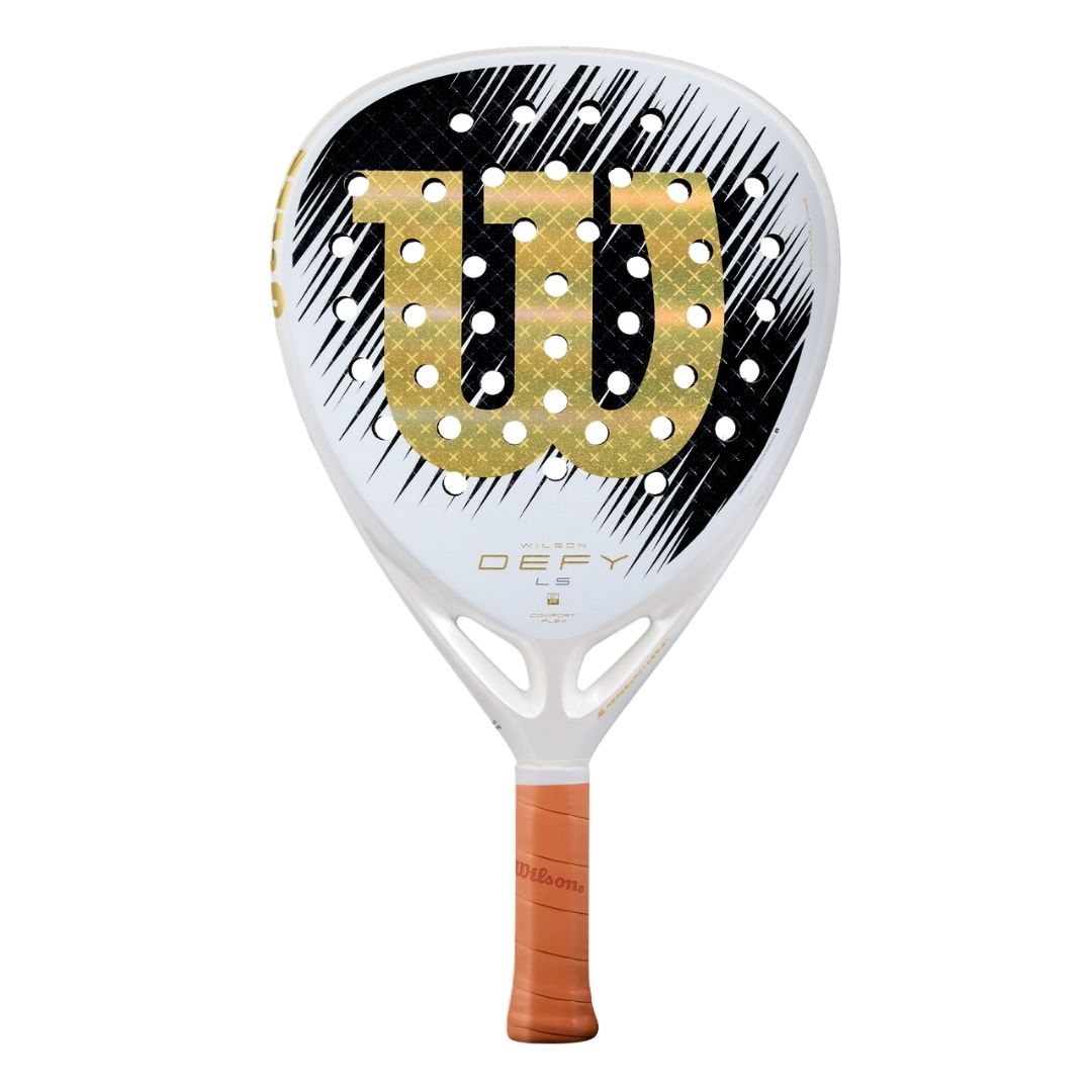 Wilson Defy LS V1 SE Padel Racket White Black Gold