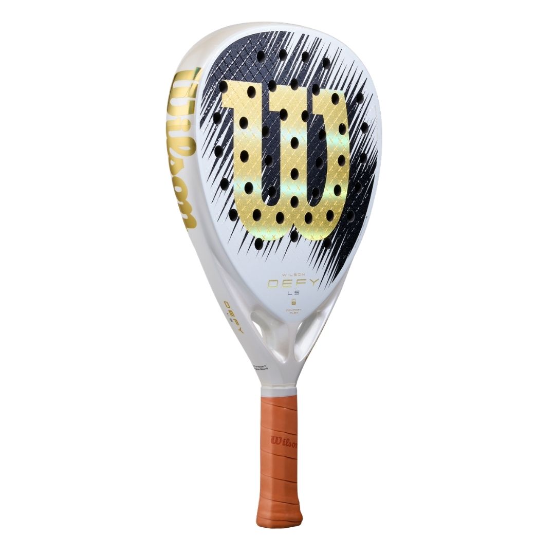 Wilson Defy LS V1 SE Padel Racket White Black Gold