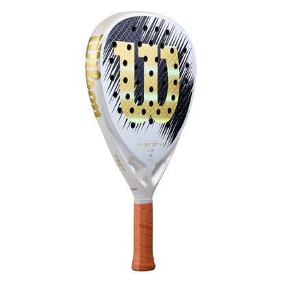 Wilson Defy LS V1 SE Padel Racket White Black Gold