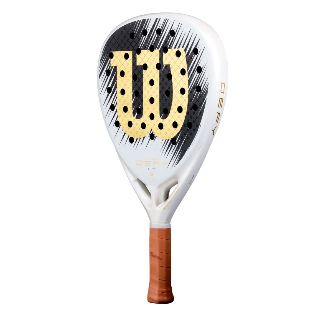Wilson Defy LS V1 SE Padel Racket White Black Gold