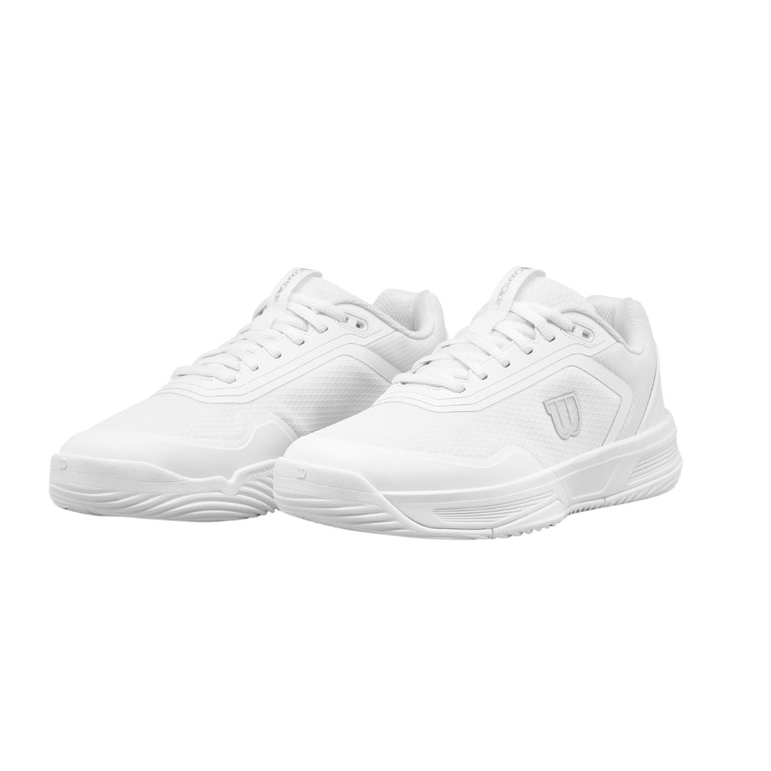 Wilson Courtglide Women Padel Shoes (White/White/Silver)