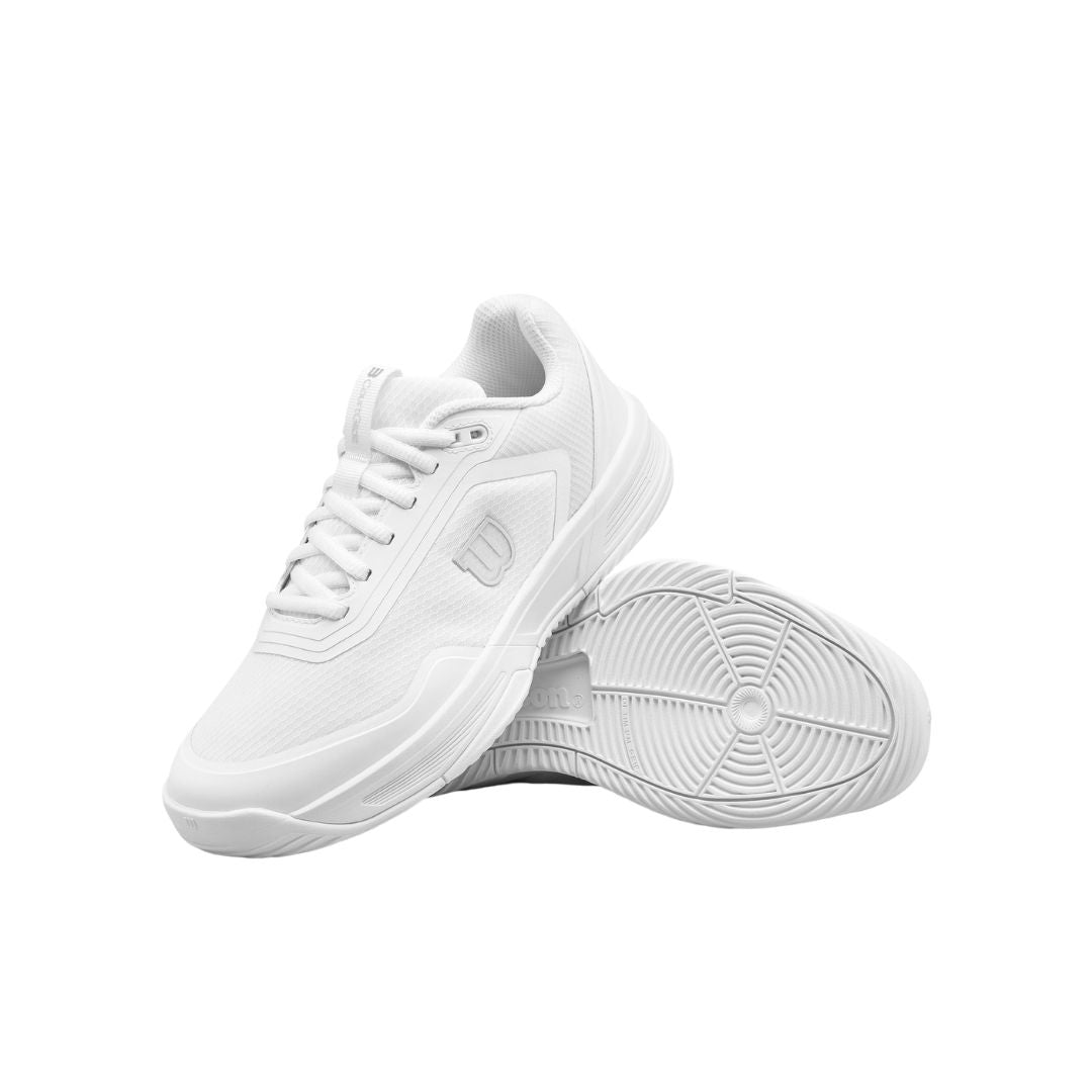 Wilson Courtglide Women Padel Shoes (White/White/Silver)