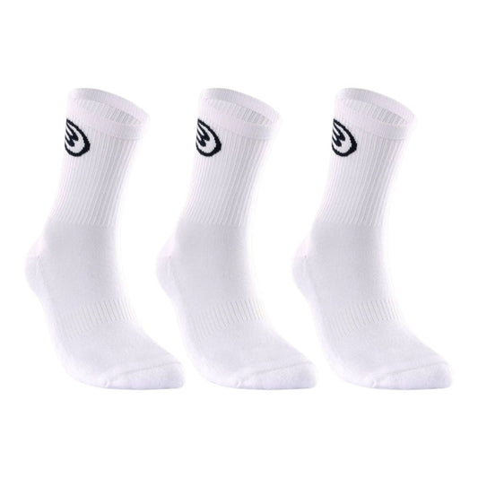 Bullpadel BP262 Padel Socks (3-Pack, White)