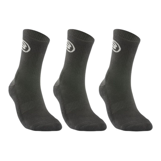 Bullpadel BP262 Padel Socks (3-Pack, Black)