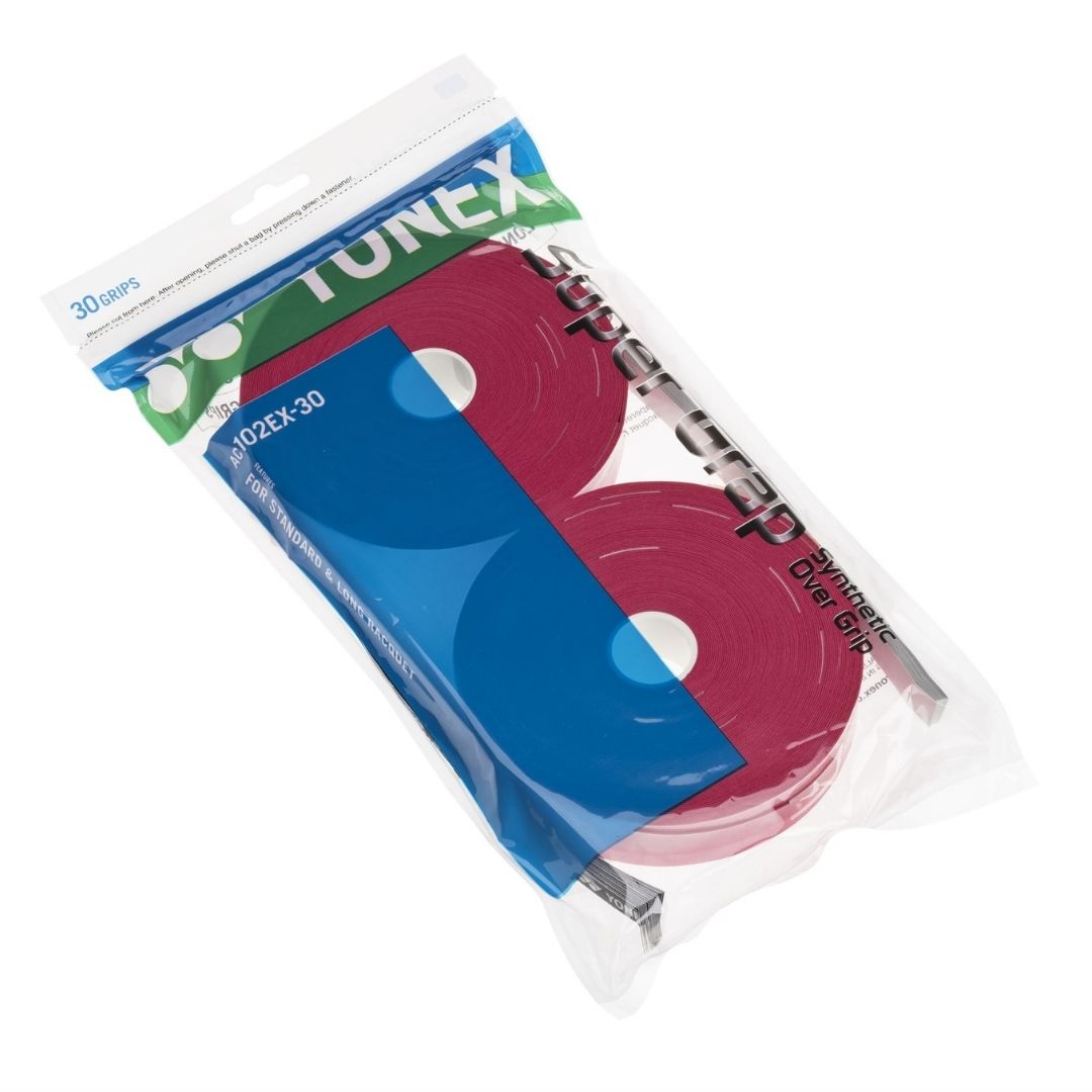 Yonex Wet Super Grap (30-Pack, Wine Red)