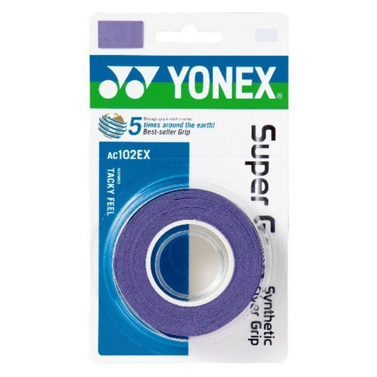 Yonex Wet Super Grap (3-Pack, Dark Purple)